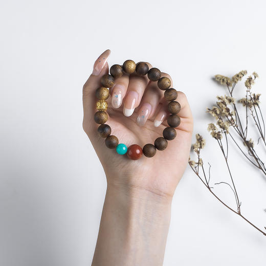 xy0571沉香+南红天河石手串 商品图8