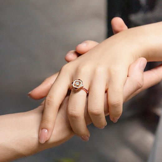 ［东方爱意系列］18K金钻石红宝石戒指#守 商品图5