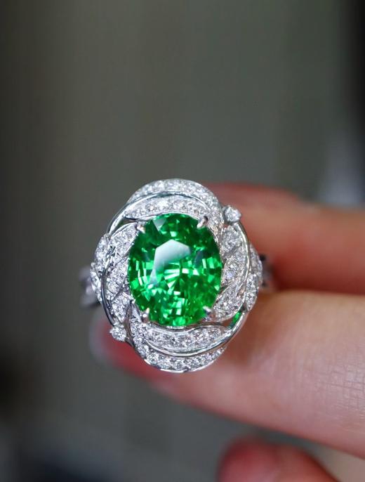 3.06ct刻面沙弗莱戒指 商品图0