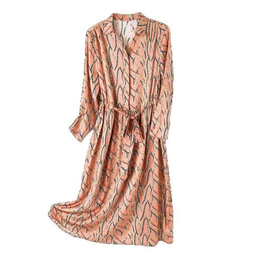 丁摩 重磅真丝连衣裙春夏新款桑蚕丝裙子中长款大牌5ZF-2353 商品图4