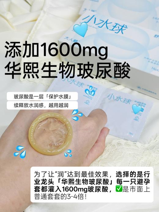小水球避孕套｜6-8倍玻尿酸｜越动越润｜薄到几乎感受不到存在❗️柔润升级款-社群专享L 商品图1