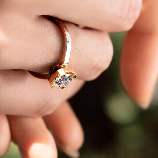 ［东方爱意系列］18K金钻石戒指#守 商品图4