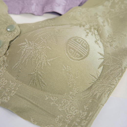 热卖！【超值2件装】美地很舒服！纤黛希 7A抑菌 国风浮雕前扣文胸女士内衣 聚拢舒适 乳胶透气杯 5色可选 6080 商品图14