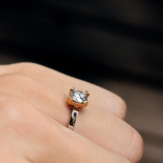 ［东方爱意系列］18K金钻石戒指#守 商品图5