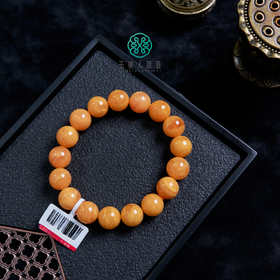 D蜜蜡单圈-蜜蜡单圈圆珠手串约12mm#