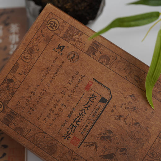 湖南乐道茶业 安化黑茶 金奖茯砖/老友金花黑茶 茶香浓郁 香浓回甘 商品图6