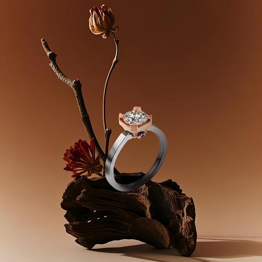 ［东方爱意系列］18K金钻石戒指#守 商品图1