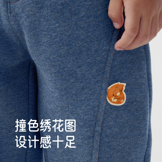 【商场同款】英氏儿童长裤男童秋冬外裤舒适保暖休闲新款收脚裤 商品图3