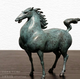 王大朋《云起》铜雕塑mini版