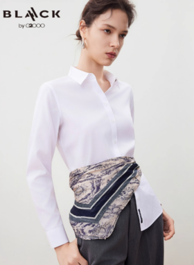 G2000【免烫/棉质桑蚕丝/商场新款】女装FW25亲肤通勤长袖衬衫56225033