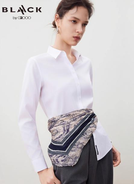 G2000【免烫/棉质桑蚕丝/商场新款】女装FW25亲肤通勤长袖衬衫56225033 商品图0