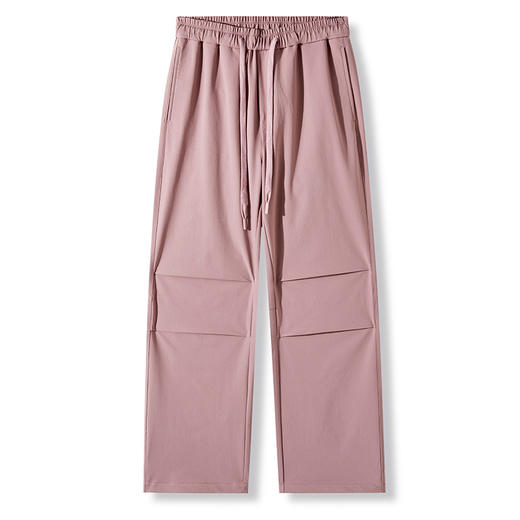 罗蒙春秋男女同款户外休闲裤弹力百搭直筒舒适透气户外通勤长裤 商品图3