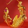 故宫 龙凤金禧 丹凤玲珑花丝耳饰 商品缩略图4