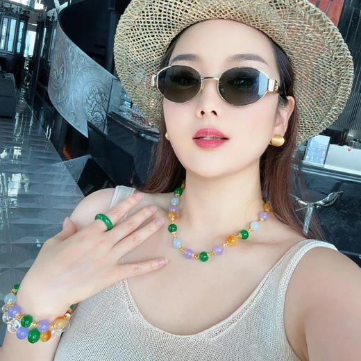 GAONAS  多宝玲珑 新中式贵气金色项链11588XY 商品图3