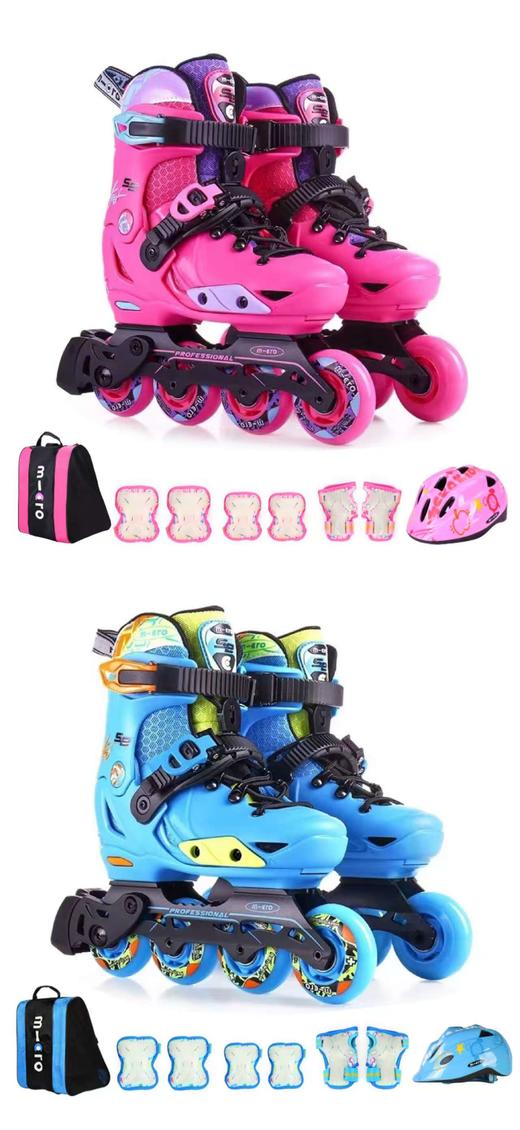 MICRO瑞士溜冰鞋儿童平花鞋专业轮滑鞋初学者直排轮旱冰鞋男女SE 商品图2