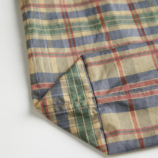 ROMI STUDIO 首饰袋 简约复古格纹拼接爽滑防水单肩包 RWCAPA4933 商品图4