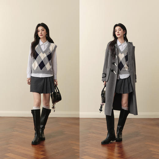 【严选】诗凡黎春秋梭织短裙7G9141061 商品图1