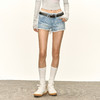 Ariseism 美式复古设计感水洗牛仔短裤女秋季新款 商品缩略图3