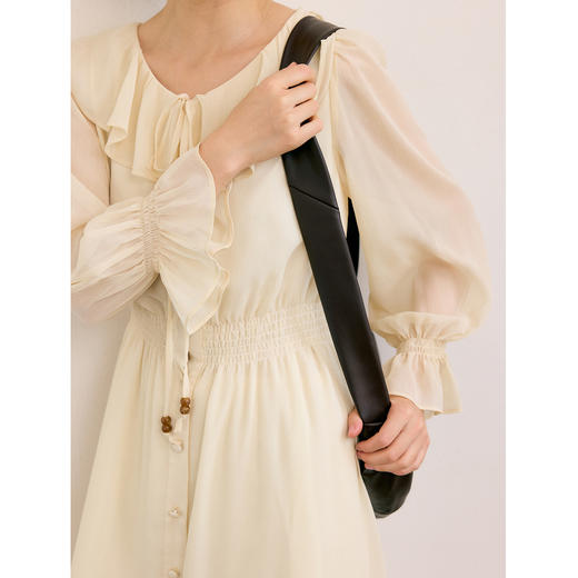 HeyDress荷叶边度假风收腰连衣裙 商品图1