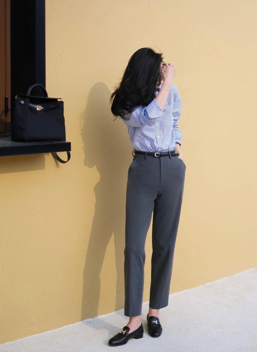 神裤驾到精纺九分烟管锥形西裤 商品图3