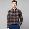 【全棉】罗蒙秋冬格子长袖衬衫男士厚款舒适柔软百搭简约通勤长袖保暖衬衣 商品缩略图1