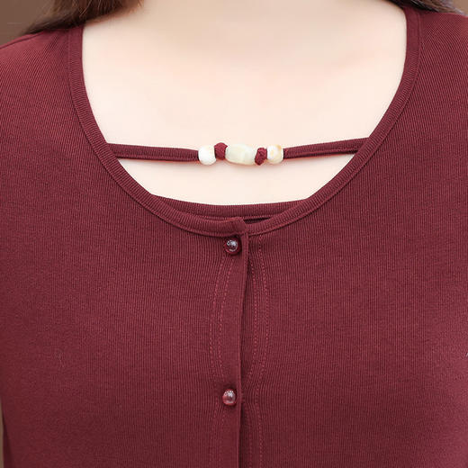 QYM 53B252-Y时尚三件套背心+短款外套+高腰格纹长款半身裙 商品图3