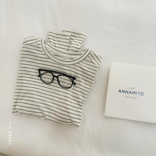 老米优品🎈3-5天发！🍂写入秋日的温暖。莱赛尔天丝+绵羊毛+醋纤《软糯羊毛圆领长袖打底衫tee》软糯弹力大，每缕羊毛都是未说出口的温柔✍️T250826A 商品图2