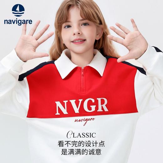 【120-165】【纳维凯尔】意大利小帆船女童春秋卫衣 商品图3