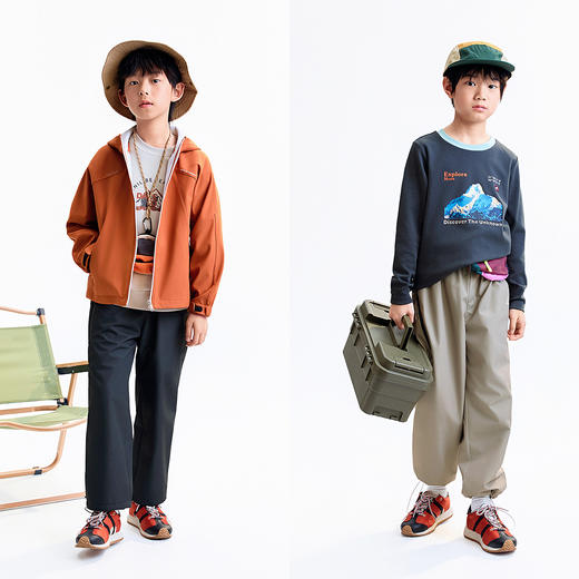 【实体店同款】男童全腰梭织长裤冬季新款安奈儿童装AB546119 商品图3