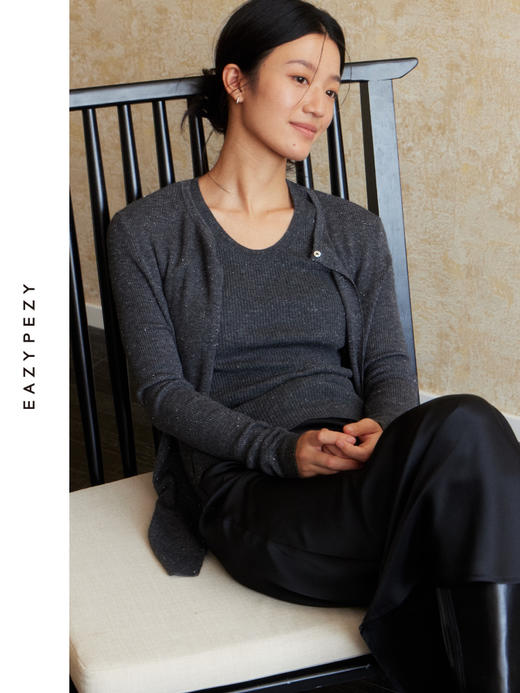 流光星河精纺羊绒背心 商品图3