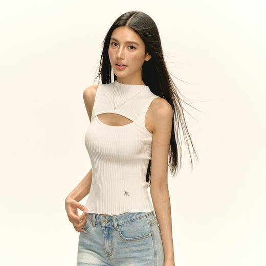 Ariseism 美式复古设计感背心女秋季新款修身上衣 商品图1