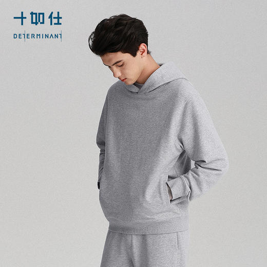 秋冬针织可再生毛圈套头帽衫卫衣-LH04-05 商品图1