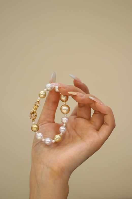 9-13mm澳白金珠手链 商品图4