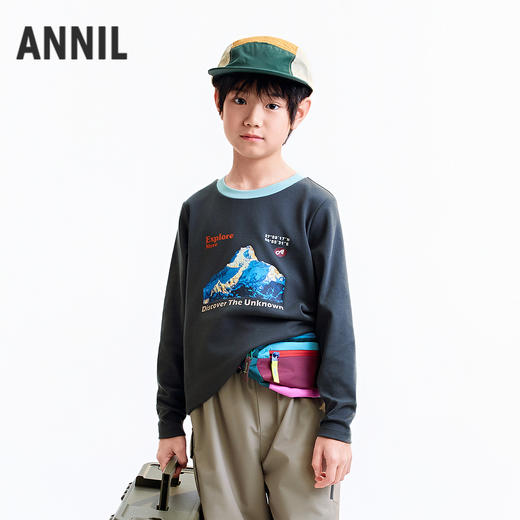 【实体店同款】男童圆领长袖针织衫冬季新款安奈儿童装AB541149 商品图2