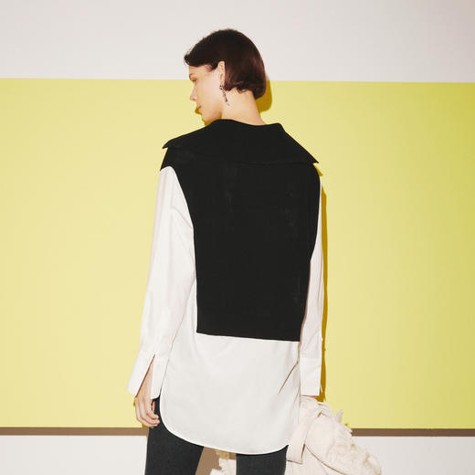 【商场同款】麦檬春秋针梭拼毛衣5E8232381 商品图4