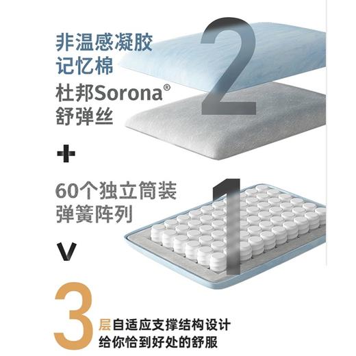 罗莱健康ISEMOOD倚时 棉花糖弹簧枕 40×62.5cm 商品图3