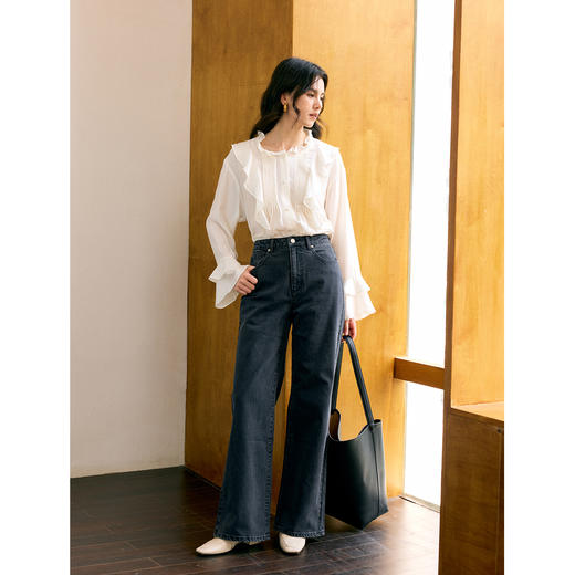 HeyDress荷叶边浪漫法式衬衫 商品图3