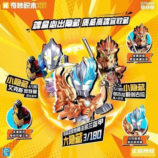 纪念日百货翻翻乐第一弹奥特积木人162275576 商品图3