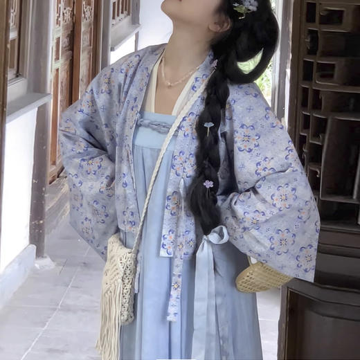 裁缝学苑AH56齐胸破裙改良法门寺披衫四件套纸样女装日常汉服套装样板 商品图6