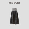 ROMI STUDIO“独特复古”重磅亚麻牛仔砂洗流苏半身裙 RWCRXJ4606 商品缩略图1