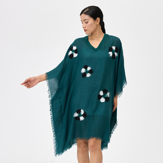 四季之衣手工擀毡V领连衣裙  SJF97W369N 商品图3