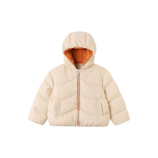 【商场同款】英氏女童羽绒服撞色秋冬温暖防风御寒连帽儿童新款 商品图4