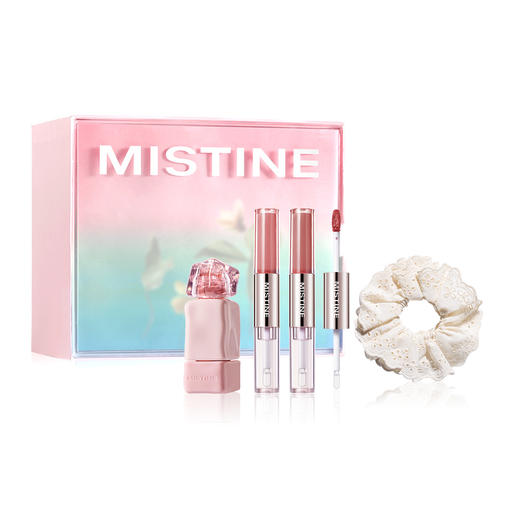 【七夕专享】Mistine 蜜丝婷 花语心语·DIY相册礼盒彩妆套装 易上色自然玻璃唇清透素颜 黄皮橄榄皮白皮 化妆品唇釉新手 商品图0