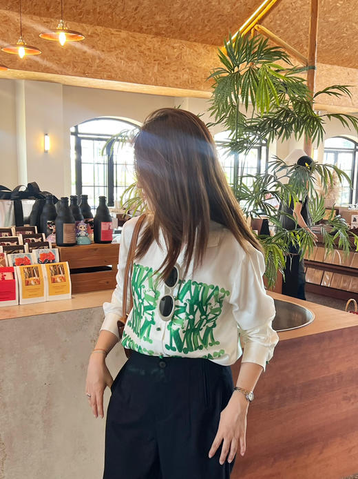 2508502    M字母印花真丝衬衫 商品图7