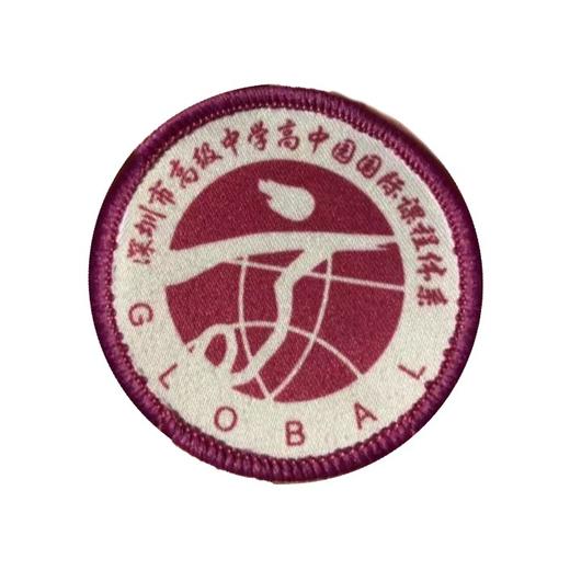 通版深圳市高级中学高中园国际课程体系包边校徽章可缝烫现货发51 商品图1