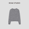 ROMI STUDIO"格雷系列"绵羊毛山羊绒混纺圆领长袖毛衣 RWBWS41508 商品缩略图3