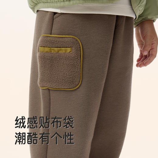 【商场同款】英氏儿童秋冬长裤加绒保暖舒适裤子男童男宝宝新款 商品图3