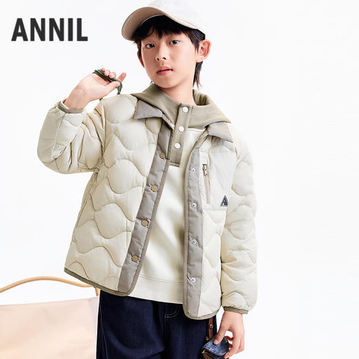 【实体店同款】男童短款羽绒服冬季新款安奈儿童装AB545137 商品图0