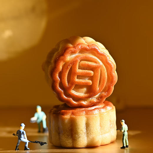 2025年中秋月饼哥哥 低糖莲蓉蛋黄月饼（配手提袋）60g*8个/盒手工月饼保质期10-15天 商品图8