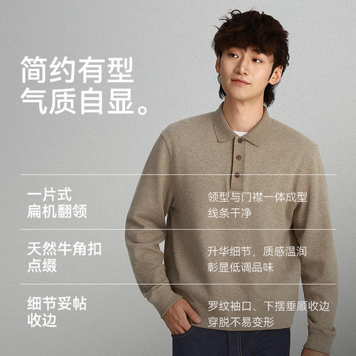 秋冬针织扁机领牦牛绒保暖毛衣-FS10 商品图5